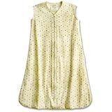 Organic Cotton SleepSack Wearable Blanket - Green and Blue Dots - Small