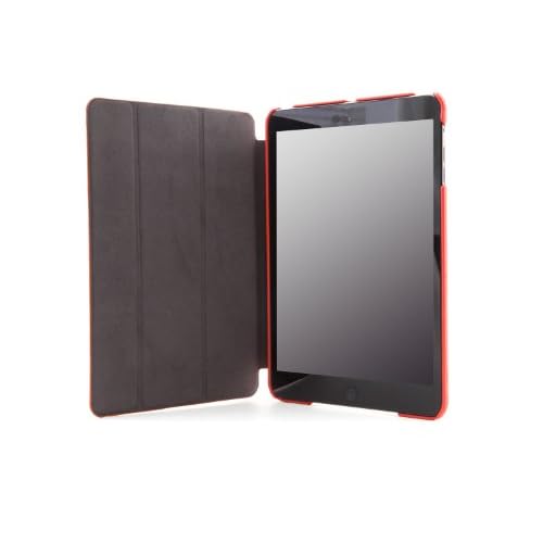 Diablo Genuine Leather Smart Flip Case for iPad mini, Orange (Diablo-LBIM/D1-OE)