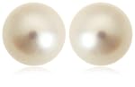 14k White Gold 7.5-8mm Akoya Cultured Pearl Stud Earrings