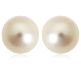 14k White Gold 7.5-8mm Akoya Cultured Pearl Stud Earrings