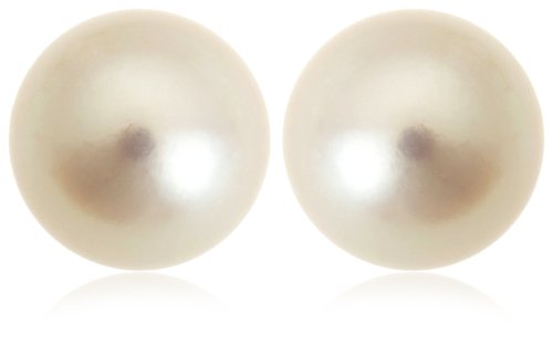 14k White Gold 7.5-8mm Akoya Cultured Pearl Stud Earrings