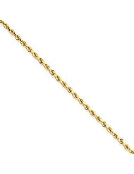 WomenS Anklet in Yellow Gold - 14kt - Mirror Finish - Delightful