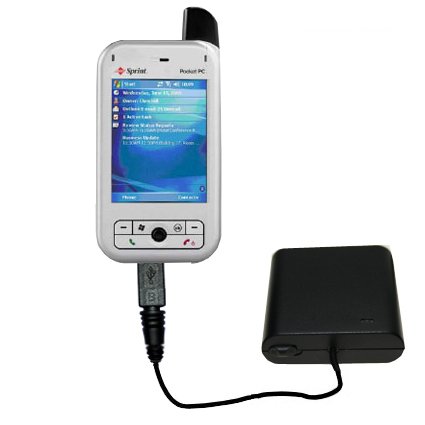 Emergency AA Battery Charge Extender for the Sprint PPC-6700 - Gomadic Brand w/ TipExchange Technology