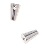 Beadalon Silver Plated Scrimps Super Secure Screw-On Cone Crimp Beads (10)