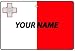MALTA FLAG CUSTOM CAR AIR FRESHENER
