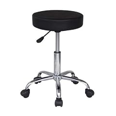 SixBros. Rollhocker Arbeitshocker Hocker Praxishocker Schwarz - M-95027-B