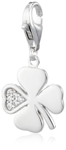 Esprit Damen Charm Glücksklee 925 Sterlingsilber 4401409 Charms