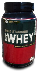 Optimum Nutrition Gold Standard 100% Instantized Whey, Vanilla Ice Cream, 2.07 Pound Tub