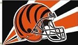 The Cincinnati Bengals 5-piece Ultimate Fan Pack - Flag, Banner, Car Flag, Travel Mug, Steering Wheel Cover