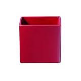 ASA Übertopf Quadro H.10cm rot matt