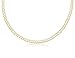 14K Solid Yellow Gold White Pave Cuban Curb Link