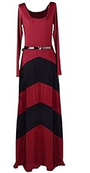 Colorblocking Chevron Print Long Sleeves Polyester/Rayon/Spandex Cocktail Club Dress/Homecoming Dress/Prom Dress/Wedding Dress/Maxi Dress 