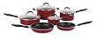 Cuisinart+Advantage+Non-Stick+10+Piece+Cookware+Set%2C+Red