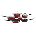 Cuisinart Advantage 10-Piece Nonstick Cookware Set, Red