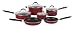 Cuisinart Advantage Non-Stick 10 Piece Cookware Set, Red