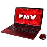 富士通 ノートパソコン FMV LIFEBOOK AH77/U ガーネットレッド（Office Home ＆ Business Premium プラス Office 365） FMVA77UR
