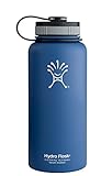 UPC 810497020050 product image for Hydro Flask Insulated Wide Mouth Stainless Steel Water Bottle, Everest Blue, 32- | upcitemdb.com