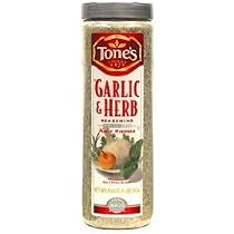 Tone's Garlic & Herb Seasoning (20 oz) Large Restaurant / Food Service Shaker Top Size Container