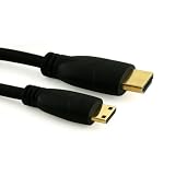 Cablesson Basic High Speed 2m Mini HDMI to HDMI Cable with Ethernet ( v1.4) - use with Panasonic, Sony, JVC, Nikon, FujiFilm Camera and Camcorder