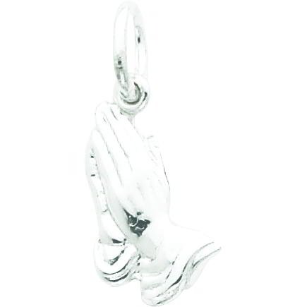 Sterling Silver Praying Hands Charm