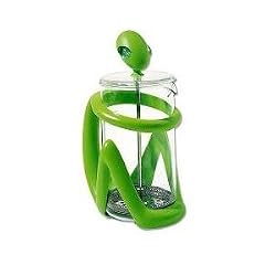 Alessi Inka Press Filter Coffee Maker or Tea Infuser in Green - 8 Cups