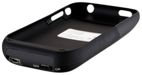 Technaxx Protection Case TE01, Cover mit integriertem Akku für iPhone 2G/3G/3Gs, schwarz weiß günstig Iphone Akku