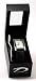 Time Design Ladies Black Leather Strap Watch In A Smart Presentation Case