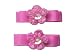 Crocheted Daisy w/sequins on Snap Clip