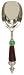 Decorative Ice Scoop With Red, Clear and Green Glass Handle