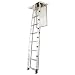Werner AA8 250-Pound Duty Rating Televator Aluminum Universal Telescoping Attic Ladder, 8-Foot