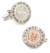 Subway Series Cufflinks - MLB Baseball Sports Themed Formal Wear