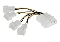 Lüfter Adapterkabel, InLine®, 4x Lüfter 3pol. an 5,25`