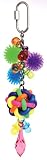 Rainbow Pom Pom Scooter Zs Small Bird Parrot Cage Toy