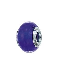 Zable (tm) Sterling Silver Murano Glass Birthstone September Pandora Compatible Bead / Charm