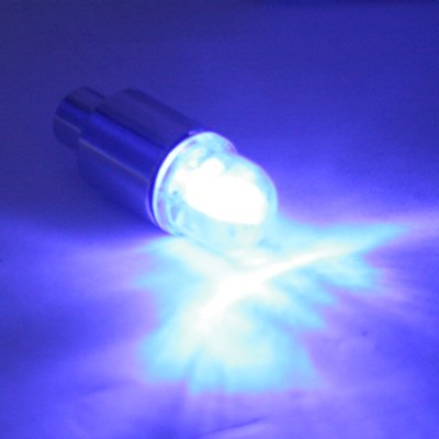 HDE® Neon Blue Strobe LED Light Tire Valve Caps