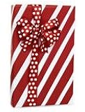 Red & White PEPPERMINT STRIPE Christmas Gift Wrap Wrapping Paper - 16ft Roll