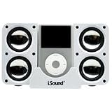 i.SOUND 4X Foldable Portable Speaker with Battery Powered and AC Adapter Included - Replaces DGUN-835 (White)