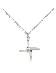 Sterling Silver St. Brigid Cross Pendant