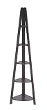 Office Star Products Espresso Collection Corner Ladder Bookcase