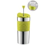 Bodum TRAVEL PRESS 0.35L Edelstahl Kaffeebereiter limette