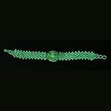 Outdoor Living : Beaded Flower Choker Green