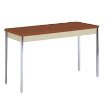 Sandusky Lee AT6030-PU Putty Powder Coat Activity/Utility Table with Oak Top, 29" Height x 60" Width x 30" Depth
