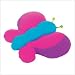 BUTTERFLY SNUGEEZ LARGE BEANBAG PILLOW