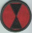 7th Infantry Division Full Color Dress Patch