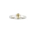Two-Tone Sterling Silver and 14kt Gold "Shield of Faith" Ring by Bob Siemon