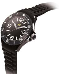 40Nine Medium Size 40mm Silicone Rubber Black Watch
