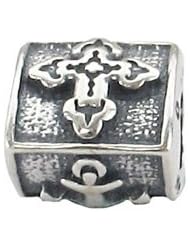 Genuine Zable (TM) Product. 925 Sterling Silver Faith Chest Bead Charm. 100% Satisfaction Guaranteed.