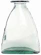 Clear Spanish Large Recycled Glass Flower Vase 14"H