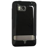 High Gloss Black FlexiSkin TPU Soft Gel Case Cover for HTC Thunderbolt 4G (ADR6400)