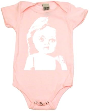 Vintage Doll on Baby Girl One Piece, 12-18 mo, Light Pink